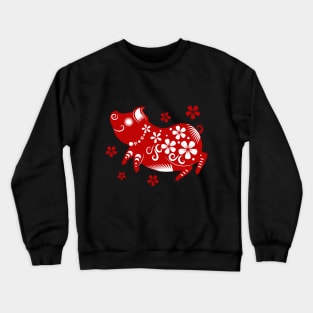 Chinese new year of the pig Crewneck Sweatshirt